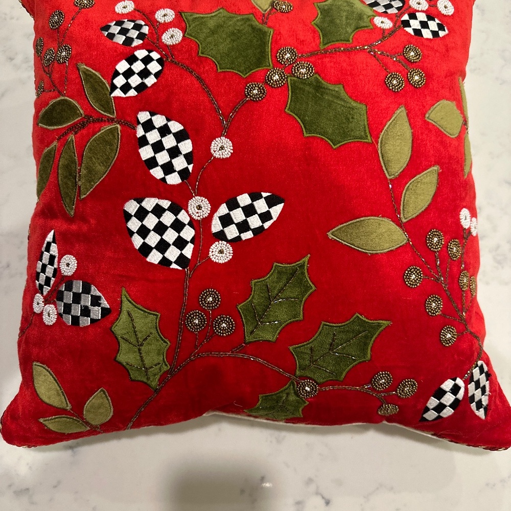 Mackenzie-Childs Christmas Pillow